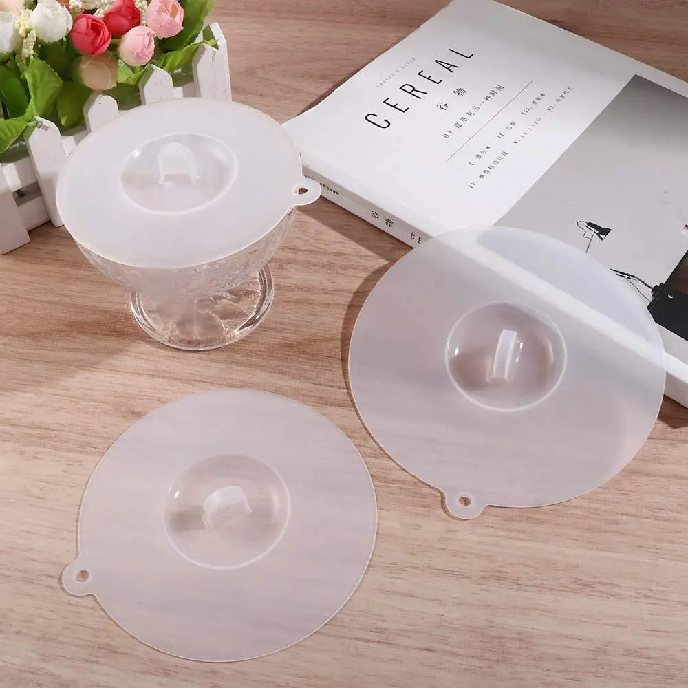 Leakproof Safe Grade Seal Lid Heat-resistant Anti Dust Prevent  Flies Kitchen Gadgets Cup Lids Bowl Cover Cup Cover Cup Seals