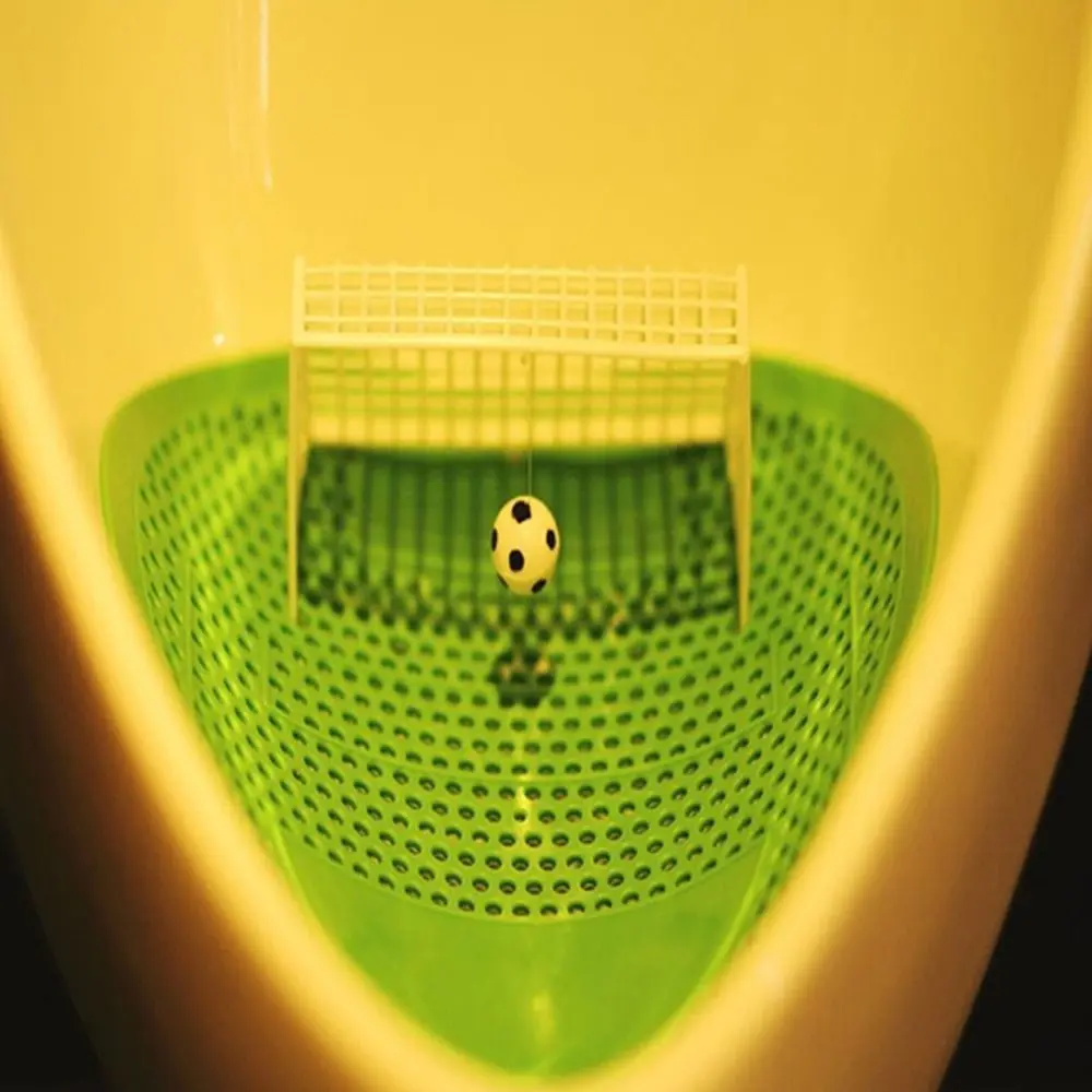 Cleaning Aromatic Urinal Screen Prevent Splashing Football Goal Urinal Mat Anti-Clog Desodorisant Men's Toilet