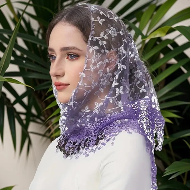652F Women Bridal Wrap for Dressing Up Your Outfits Shawl for Wedding Dress Wrap Elegant and Trendy Lace Shawl