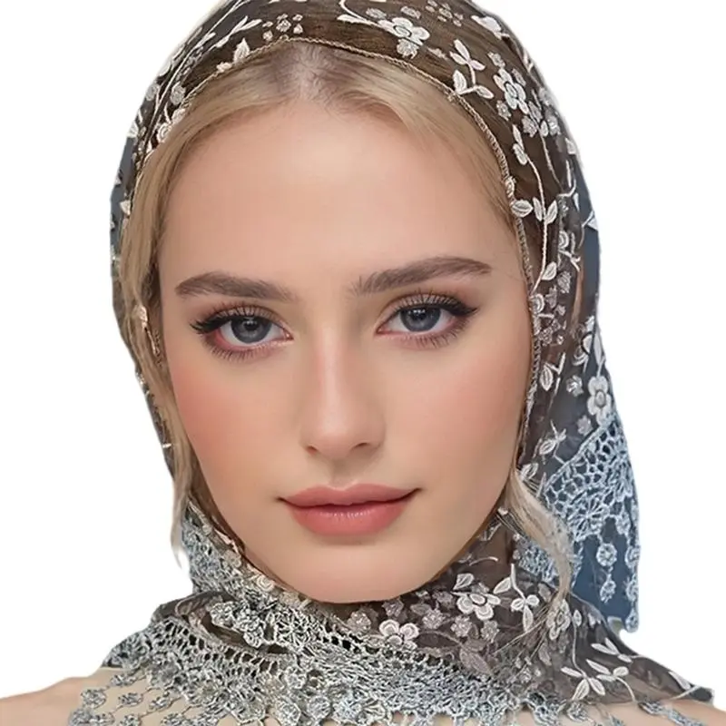 652F Women Bridal Wrap for Dressing Up Your Outfits Shawl for Wedding Dress Wrap Elegant and Trendy Lace Shawl