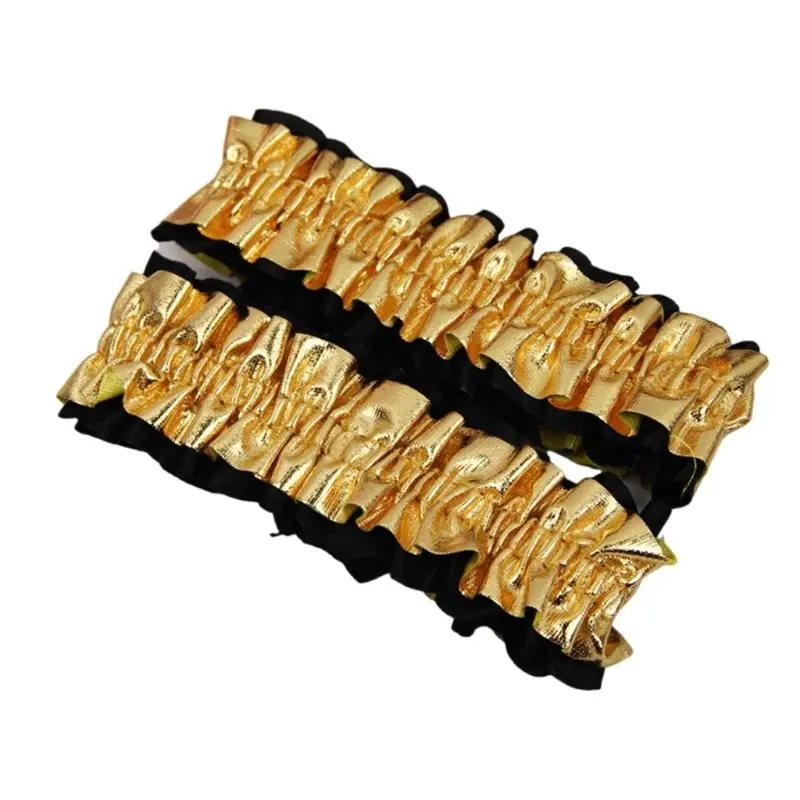 652F Ruffle Arm Garter Sleeve Band for Business Suit Men’s Elastic Sleeve Holder Position Secure Arm Garters for Formal Shirt