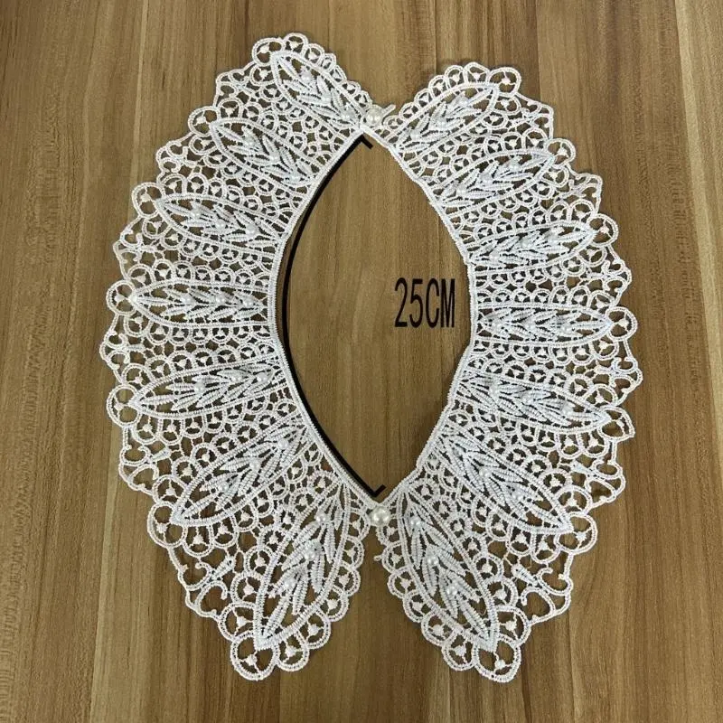 652F Laces Detachable Collar Stylish Versatiles Collar Vintage Styles Collar Outfit for Versatiles Styling