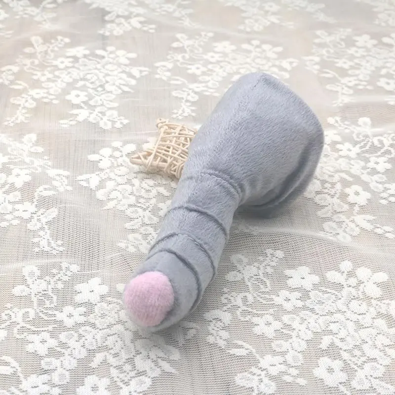 652F Elephant Costume Set Elephant Ear Headband Tail Tie Nose Glove Skirt for Kid Halloween Christmas Animal Cosplay