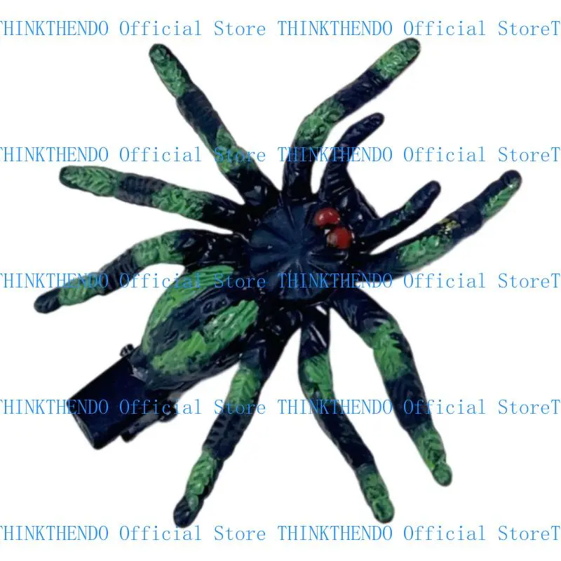 652F Spiders Pattern Hair Barrettes Antiskidding Halloween Hairclip Makeup Hairpin Hair Accessory