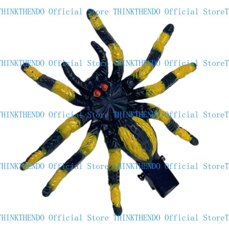 652F Spiders Pattern Hair Barrettes Antiskidding Halloween Hairclip Makeup Hairpin Hair Accessory
