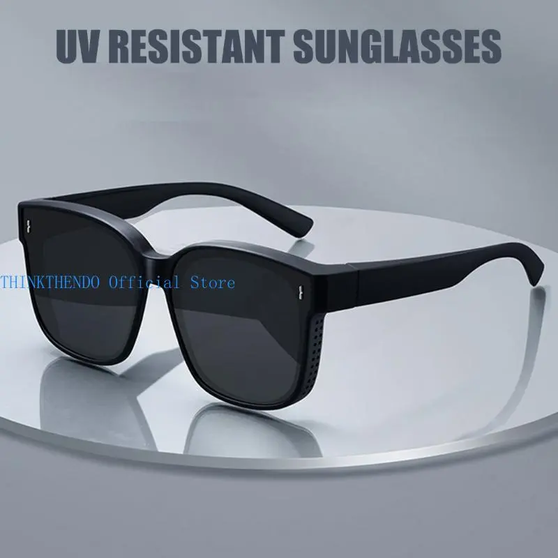 652F Stylish Frame Sun Glasses Women Oversized Shade Retros Driving Glasses for Driving and Beach Vacations