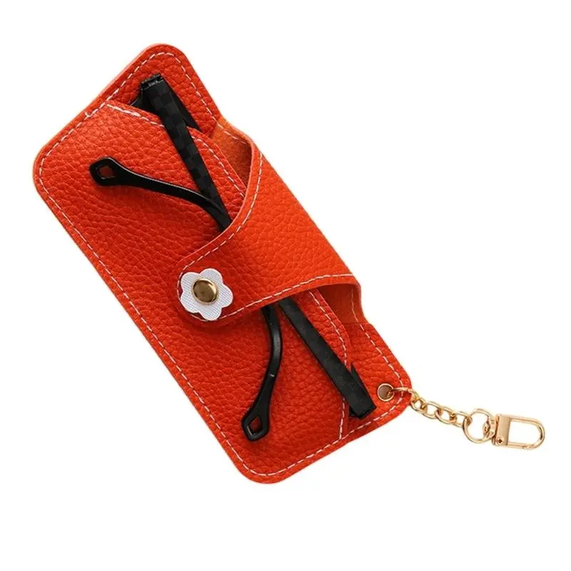 652F Multifunctional EyeGlasses Container Case for Travel and Daily Use with Secure Flower Closures and Soft Interior Liners