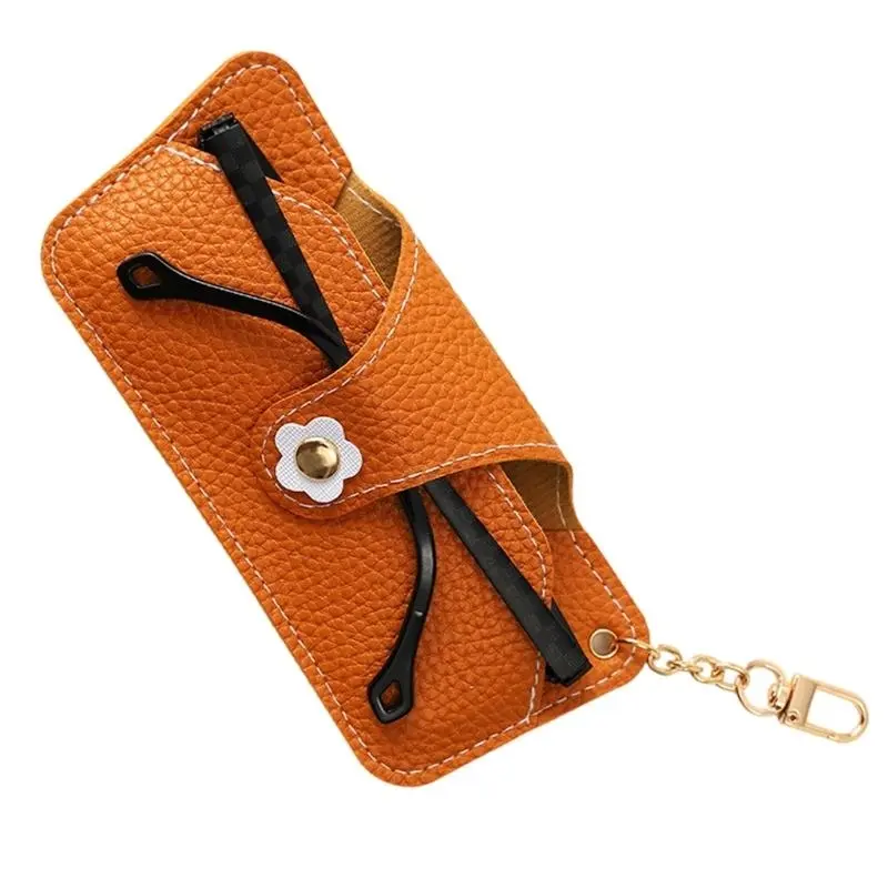 652F Multifunctional EyeGlasses Container Case for Travel and Daily Use with Secure Flower Closures and Soft Interior Liners