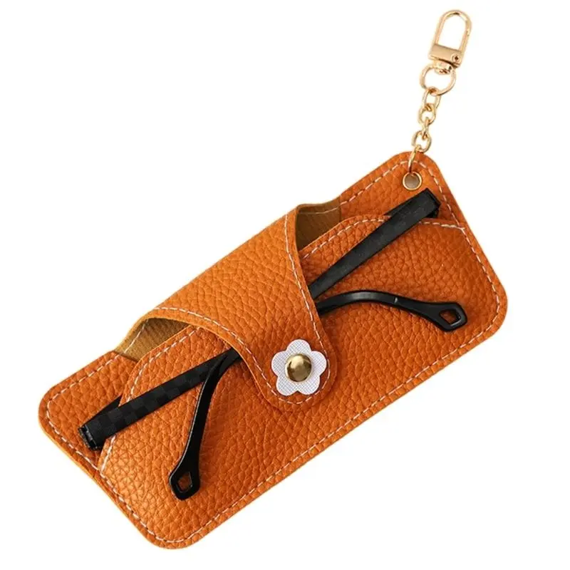 652F Multifunctional EyeGlasses Container Case for Travel and Daily Use with Secure Flower Closures and Soft Interior Liners