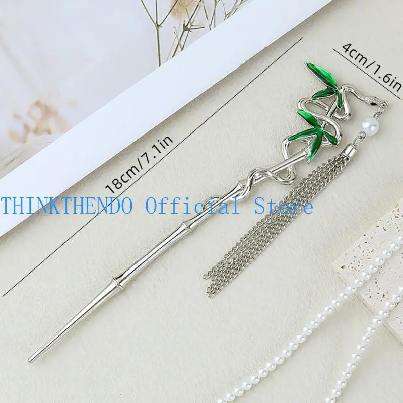 652F Decorative Snake Hair Pin for Female Girl Hair Elegant Hair Claw Clip Traditional Costume Hair Styling Accessories