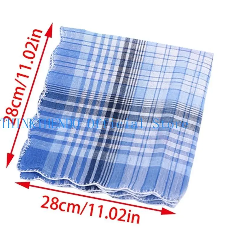 39BB 28x28cm Plain Handkerchief for Adult Casual Use Pocket Cloth Soft Breathable Square Handkerchief Towel for Adult 5PCS