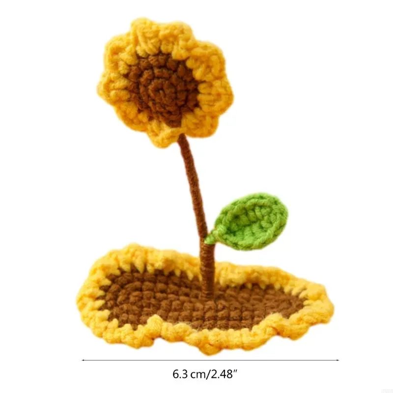 652F Delicate Crocheted Barrettes Clip Harajuku Hairpin Sweet Girls Side Clip Harajuku Lady 3D