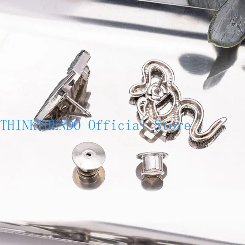 39BB 3pcs Snake Butterfly Waist Adjustment Pin For Women Loose Jeans Pants Decoration
