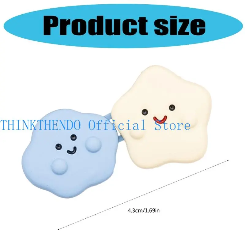 39BB 3PCS Cloud Theme Waist Adjuster Clip NonSewing Waist Tighteners For Loose Jeans Pants Women Waist Decoration