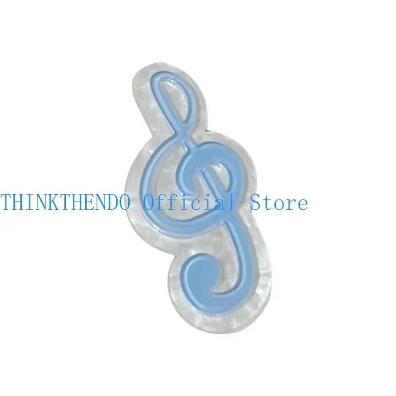 652F Girls MusicNote-Shape Hair Clip Sweet Side Clip Hairpin Women Hair Tool for Side Hair Y2K Korean Headdress