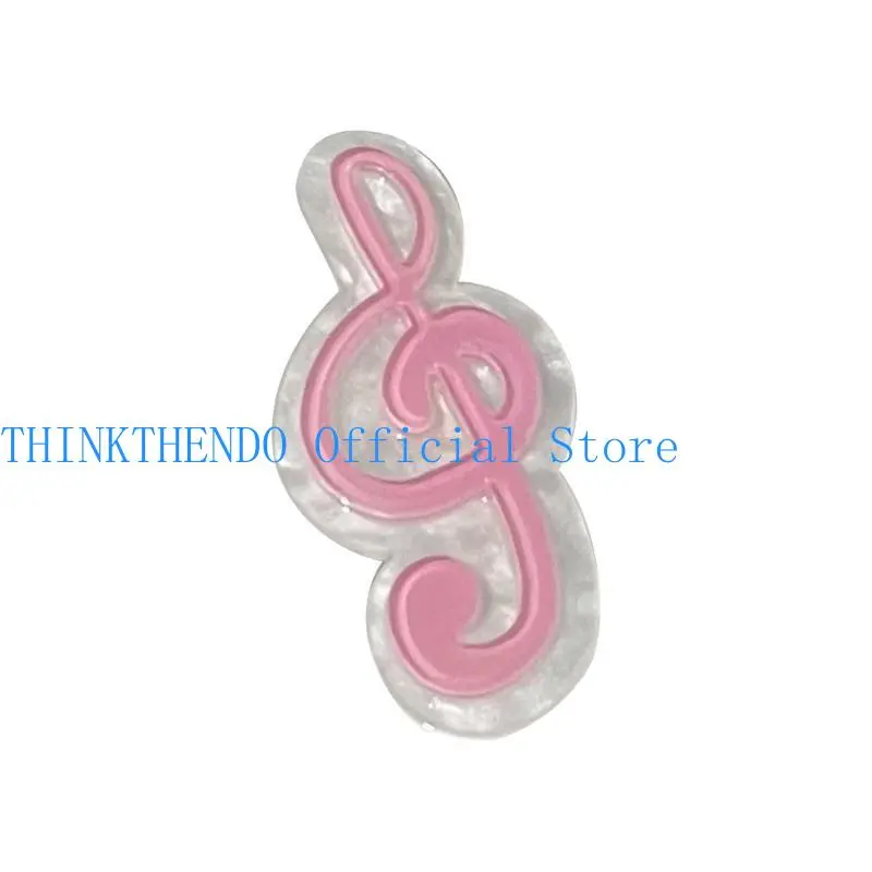652F Girls MusicNote-Shape Hair Clip Sweet Side Clip Hairpin Women Hair Tool for Side Hair Y2K Korean Headdress
