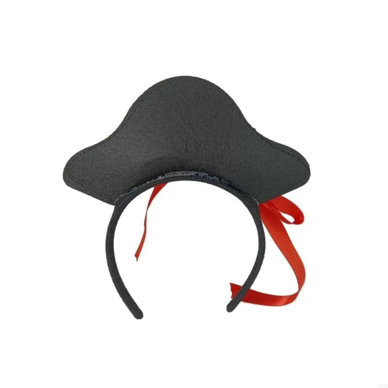 652F Caribbeans Pirate Headbands Festives Party Hair Hoop Adjustable Hairbands for Cosplay and Parties