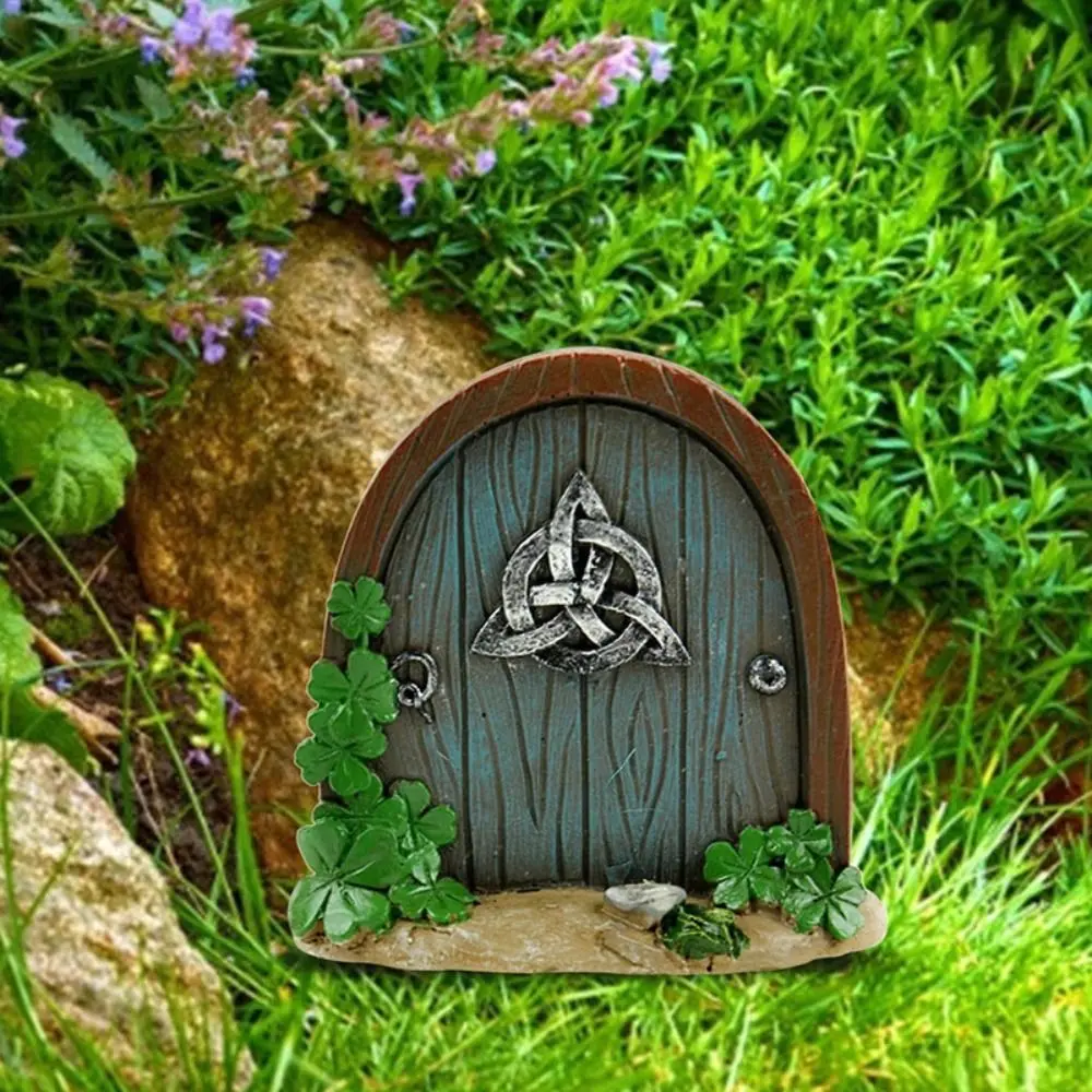 Funny Wooden Elven Gate Miniatures Fairy Gate Cute Fairy Doll Gate Fairy Tales Mini Desktop