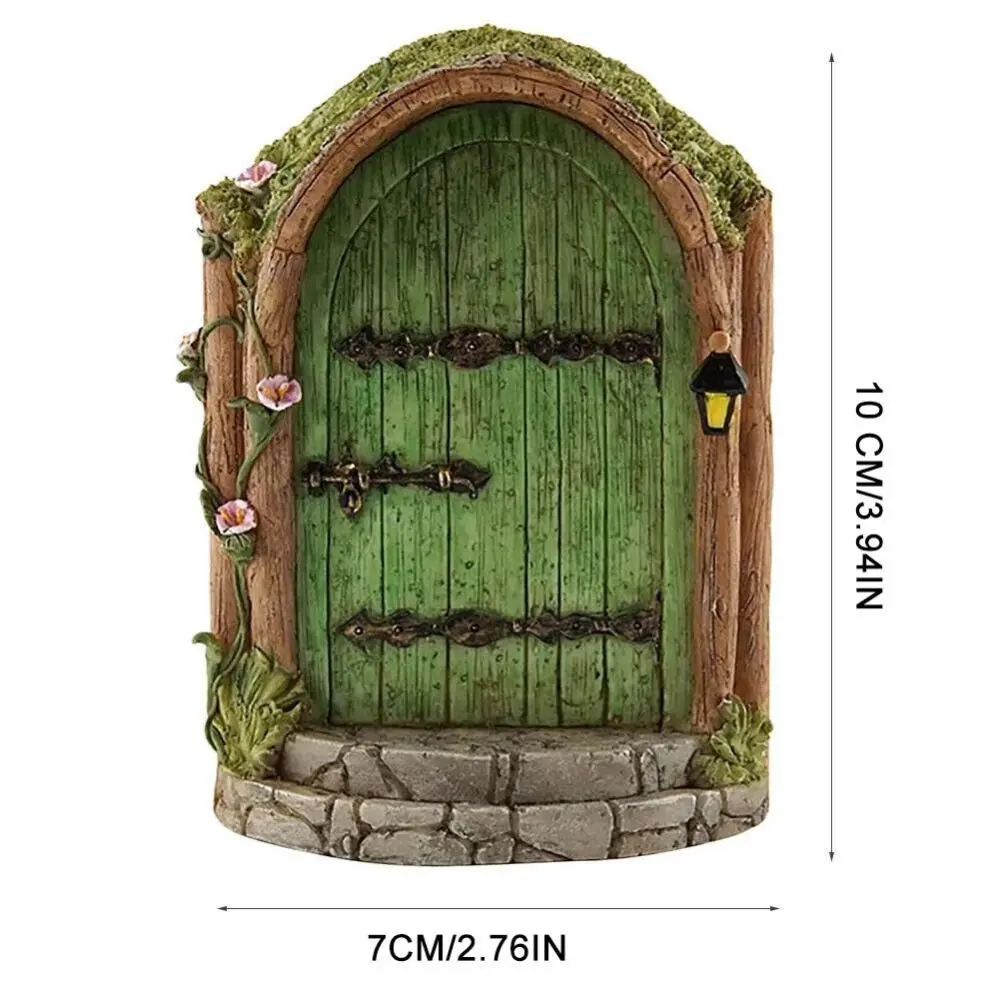 Funny Wooden Elven Gate Miniatures Fairy Gate Cute Fairy Doll Gate Fairy Tales Mini Desktop
