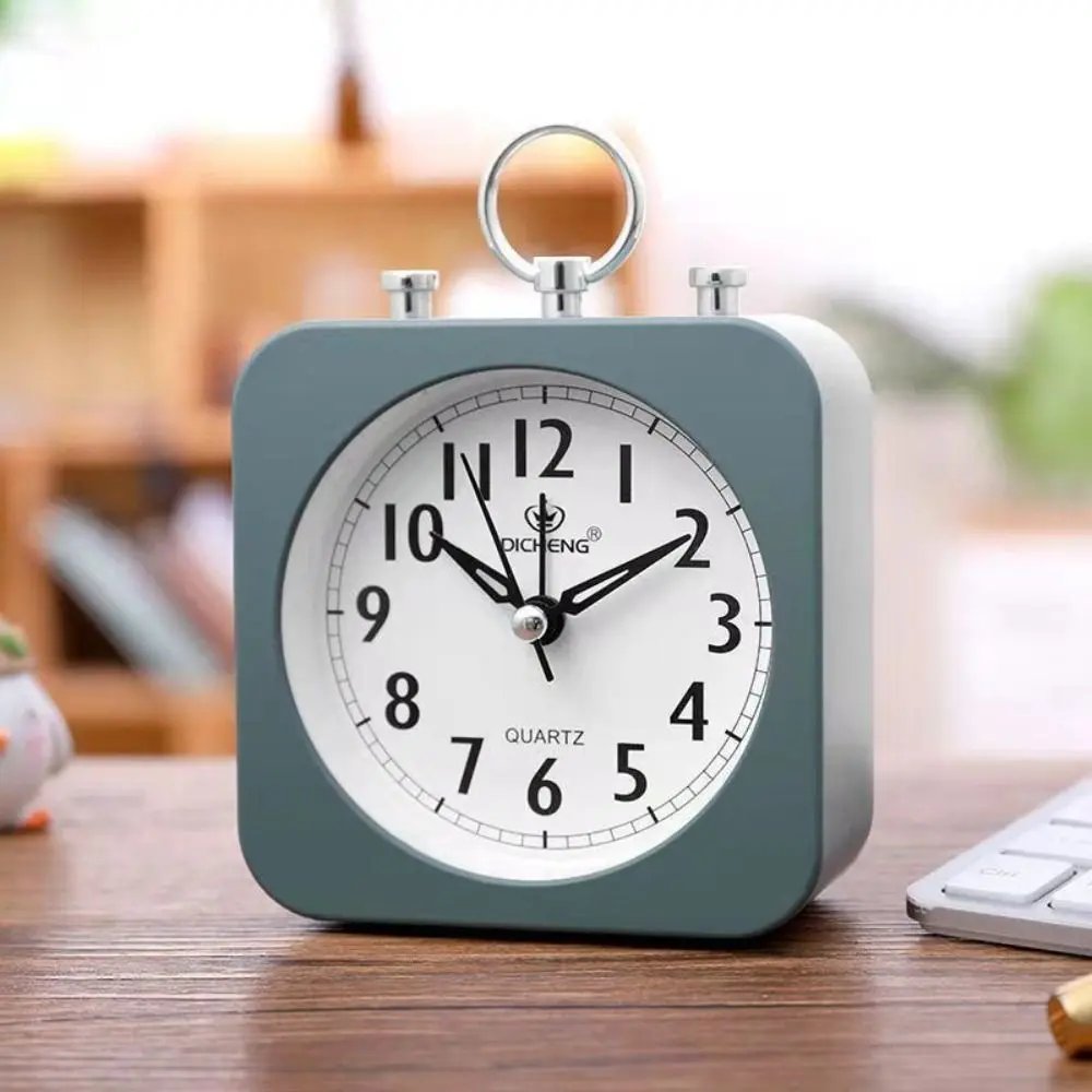 Personalized 3D Bedside Alarm Clock Cartoon Cute Electronic Wake-up Alarm Simple Lazy Silent Clock Gift