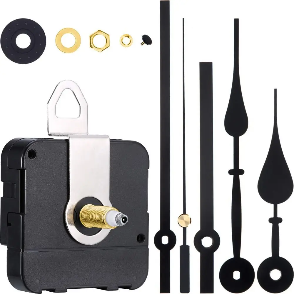 Replacement Clock Movement Mechanism Kit Motor Tool Kit High Torque Clock Movement DIY Set Precision Long Shaft