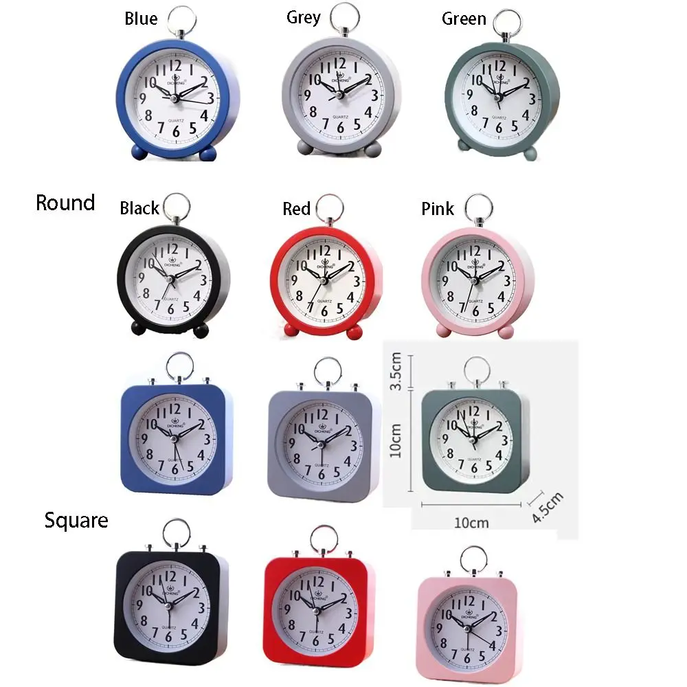 Personalized 3D Bedside Alarm Clock Cartoon Cute Electronic Wake-up Alarm Simple Lazy Silent Clock Gift