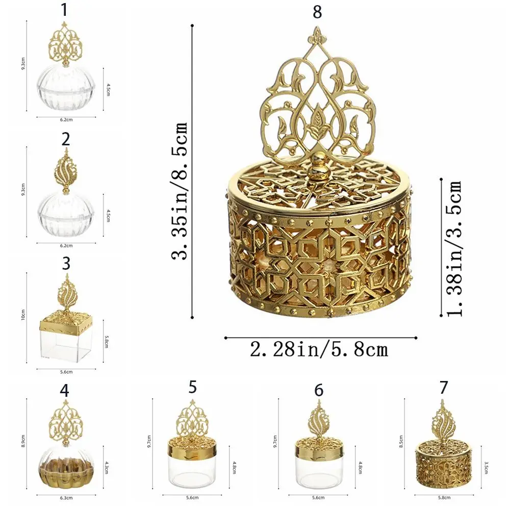 Multi-purpose Gold-plated Gold Hollow Box Handheld European Style Candy Container Box Delicate Packaging Gift Box Gift Box