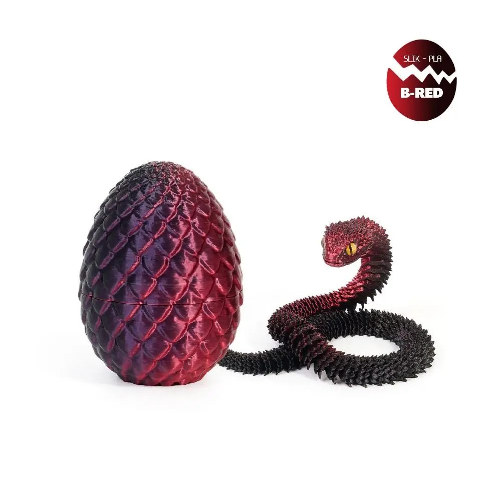 Creative 3D Printed Snake Toys Snake Egg All-in-one Molding 3D Printed Snake Egg Candy Color Gradient Flower