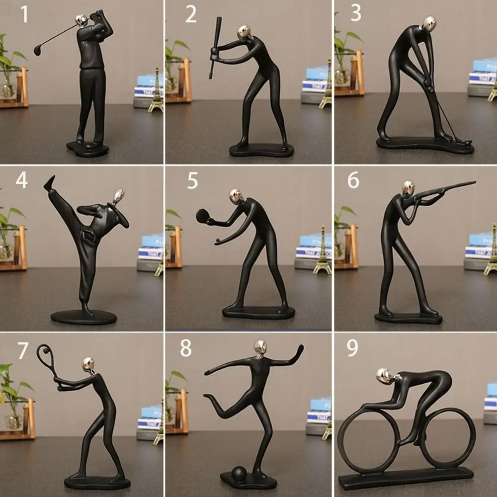 Cabinet Decorations Home Decor Desktop Ornaments Resin Crafts Character Ornaments Figure Sculpture Sports Figure Sculpture
