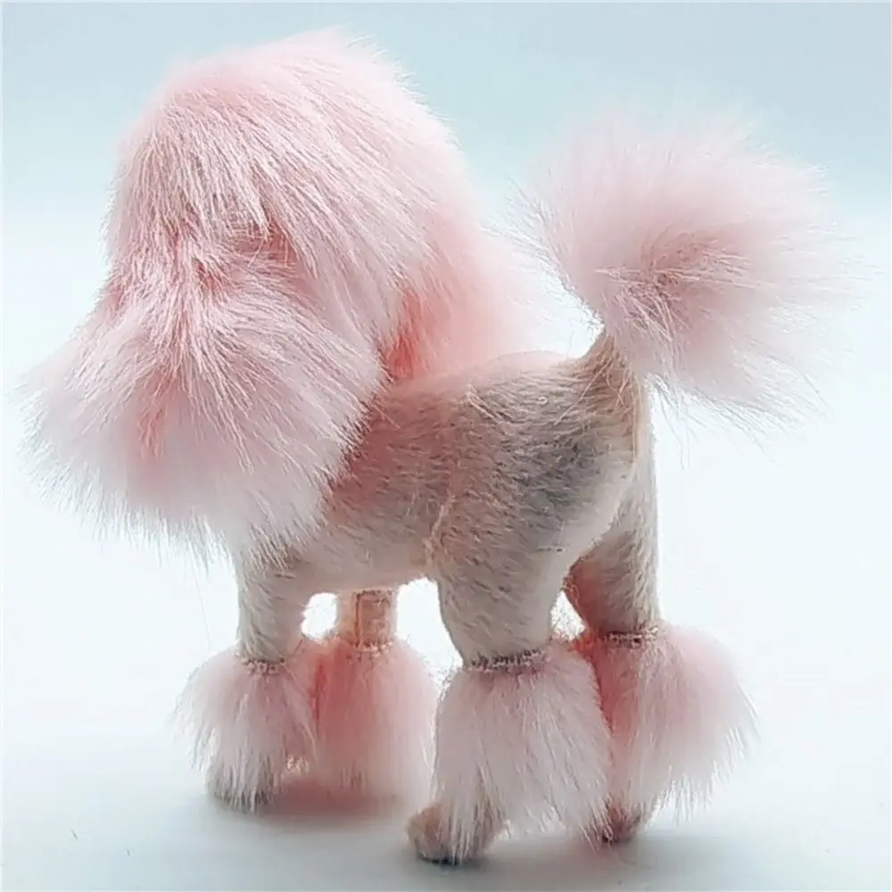 Decoration Living Room Decoration Plush Toys Crafts Gift Simulation Dog Desk Ornaments Poodle Figurines Miniature Figurines