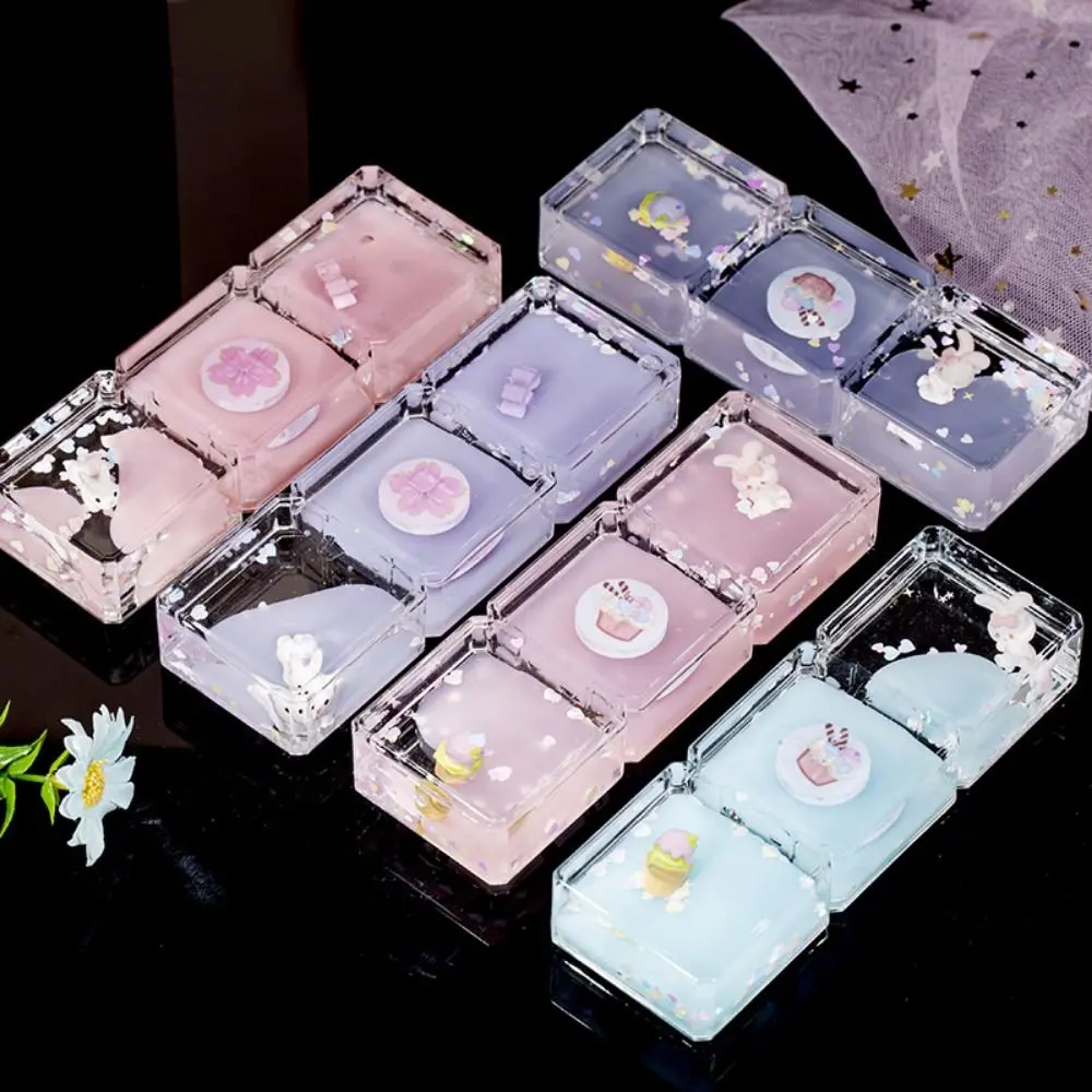 Creative Liquid Hourglass Acrylic Ice Cream Desk Decorations Lightweight Cute Rabbit Hourglasses Timer Toys