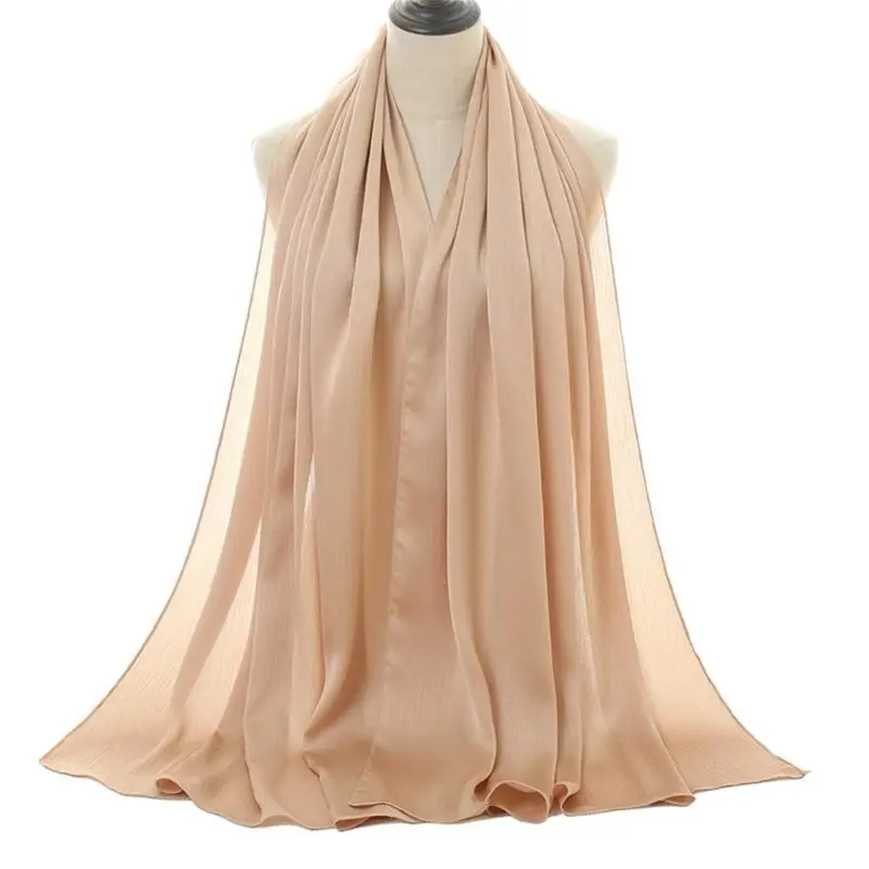 652F Women's Head Scarf Soft Breathable and Elastic Hijab Headwrap Shawl Wrap for Praying and Cultural Event Festival Supply