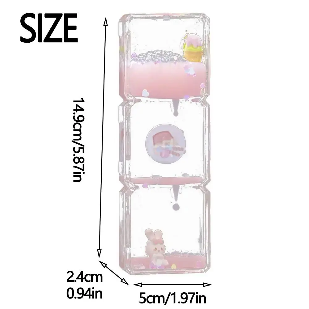 Creative Liquid Hourglass Acrylic Ice Cream Desk Decorations Lightweight Cute Rabbit Hourglasses Timer Toys