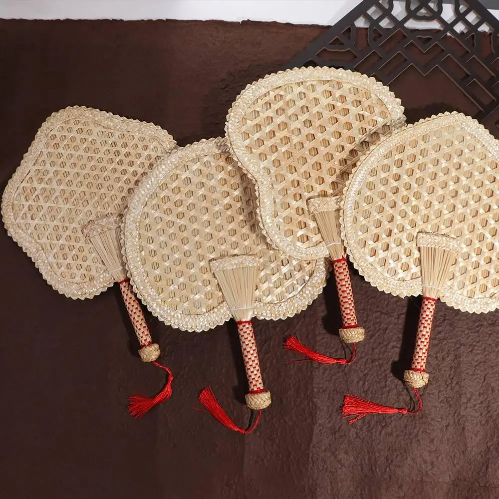 Wheat Straw Natural Chinese Style Pushan Old Environmentally Friendly DIY Woven Fan Home Decoration Cooling Fan Hand Fans