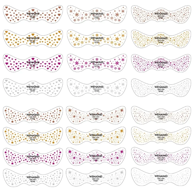 652F Glitter Freckle Tattooed,Glitter Face Speckles Makeup Temporary Tattooed,Glitter Face Freckle Patches Makeup Accessories