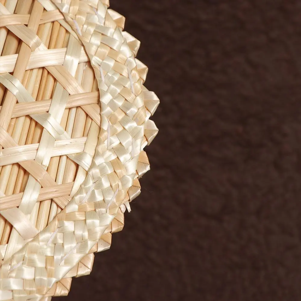 Wheat Straw Natural Chinese Style Pushan Old Environmentally Friendly DIY Woven Fan Home Decoration Cooling Fan Hand Fans