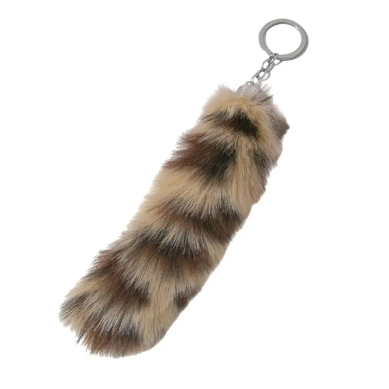 652F Animal Tail Pendant Keychain Key Holder Purse Bag Charm Keychain Decorations for Women Handbag Backpacks Decorations