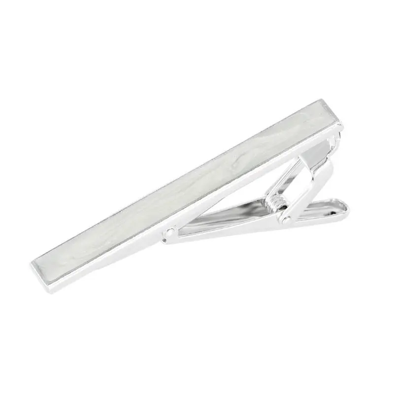 652F Business Suit Tie Clip for Adult Metal Shell Texture Tie Clip Official Suit Tie Pins Men’s Tie Holder Clothing Accessory