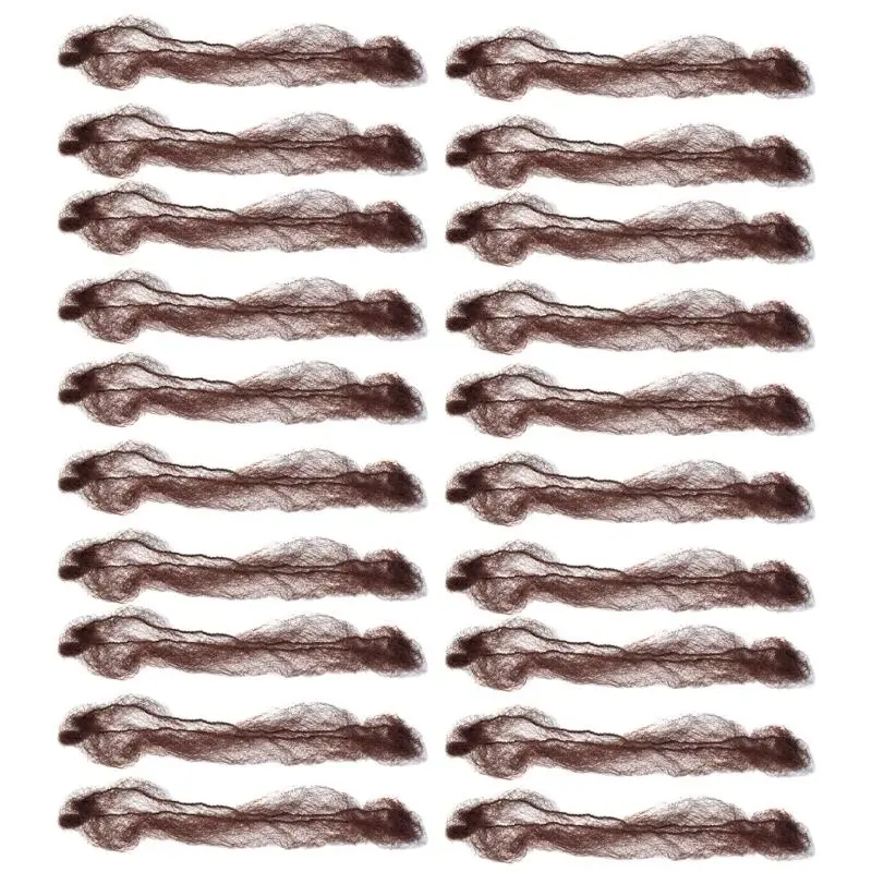 652F 10/20pack Elastic Edges Meshes Hair Net New Stretchable Elastic Gitrls Hairnets for Various Hairstyles