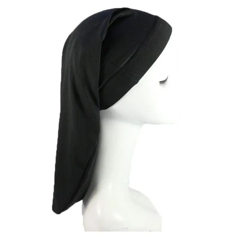 652F Men's Long Tail Headscarf Moisture Absorbent Dreadlocks Hair Wrap Turban Hat for Post Shower and Gym Use Quick Drying