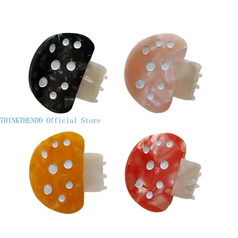39BB Mushroom Claw Clip for Adult Kids Hair Claw Clip Women Hair Grip Hair Styling Ponytail Holder Girl Fashion Hair Decors