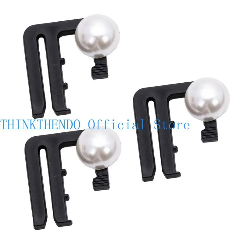 39BB 3PCS Jeans Waist Extender Tightening Clip Pants Waist Adjuster Women Accessories