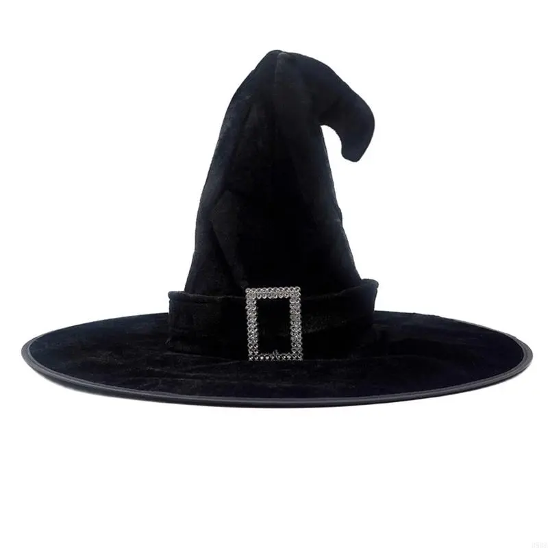 39BB Halloween Witch Wizard Hat Party Costume Headgear Devil Cap Cosplay Props Decoration Accessories for Adult Women Men