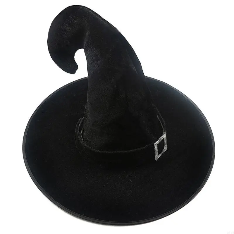 39BB Halloween Witch Wizard Hat Party Costume Headgear Devil Cap Cosplay Props Decoration Accessories for Adult Women Men