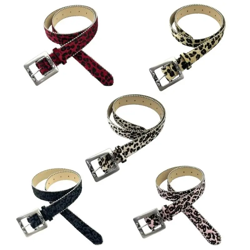 652F Girls Retro Waist Belt for Daily Costume Hot Jewelry Waist Body Jewelry for Party Jeans Belt Cowboy Chain