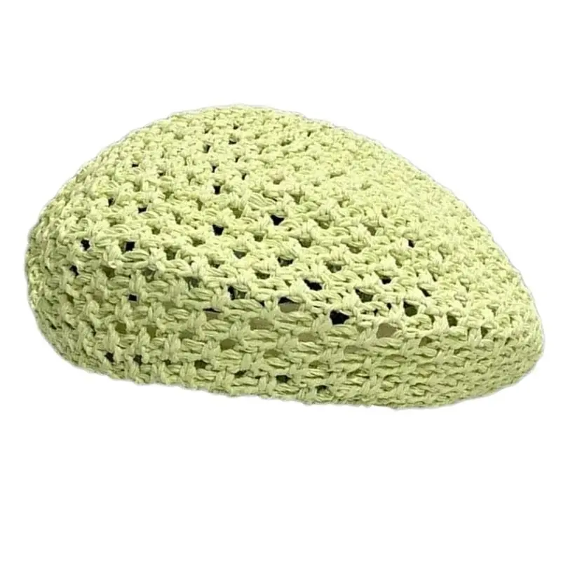 652F Breathable Hat for Various Occasion Crochet Hollowed Painter Hat Women Formal Event Dome Hat Daily Accessory