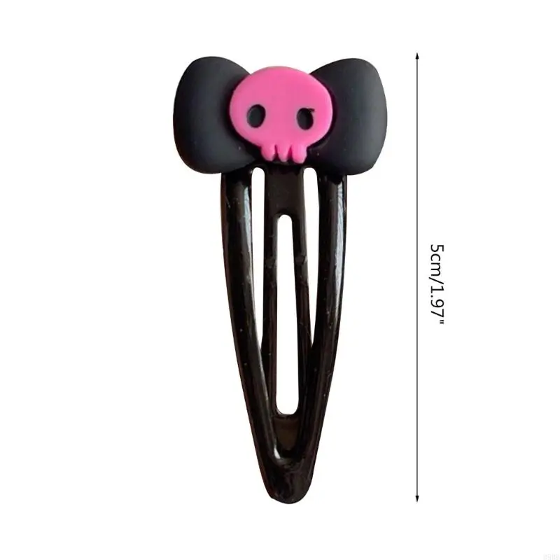 Skull Bobby Pins Bows Hair Clip Skull Hairpin  Hairpin Bows Barrettes Bows Hairpin JK HairClip Jk Hair Accessories
