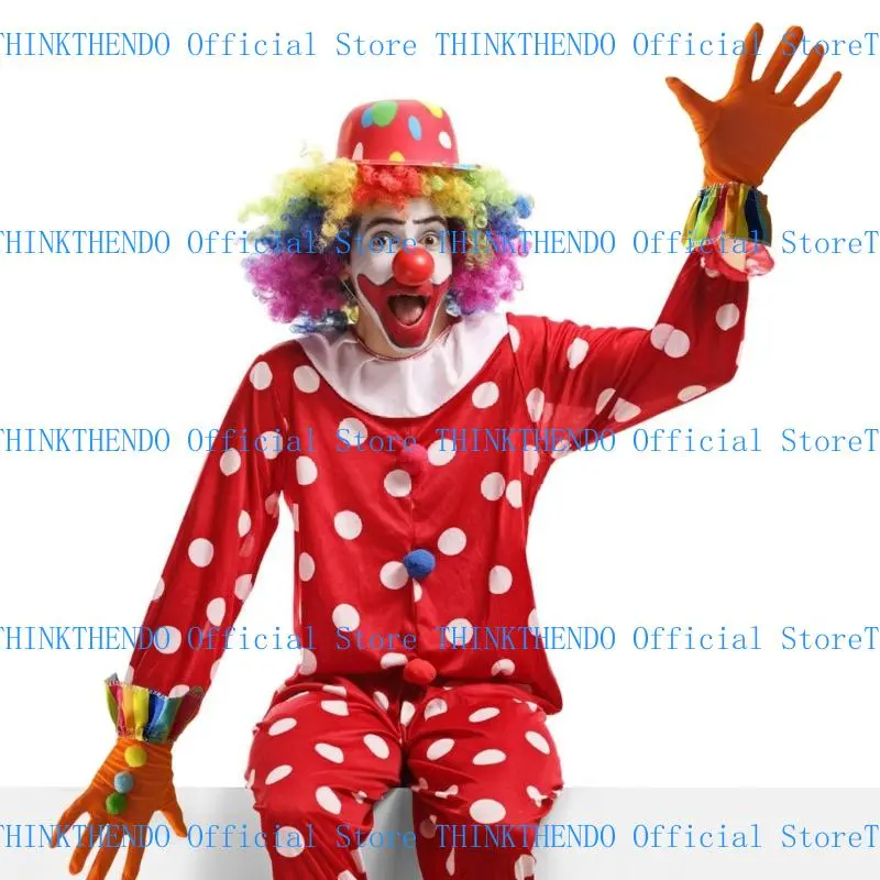 652F Novelty Clown Gloves Perfect For Costume Parties And Festival Comfortable Hand Gloves With Stretchy Design for Halloween