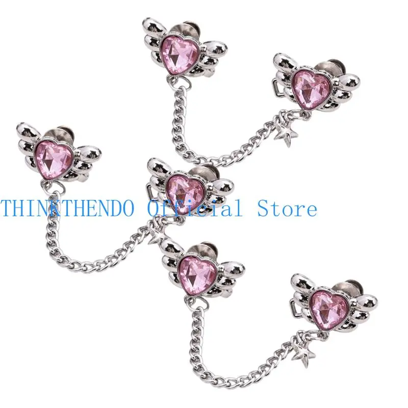 39BB Angel Wing Heart Waist Tightening Pin Waist Reducers Waist Adjusting Shaper Tool Women Fashion Waist Accessories 3PCS