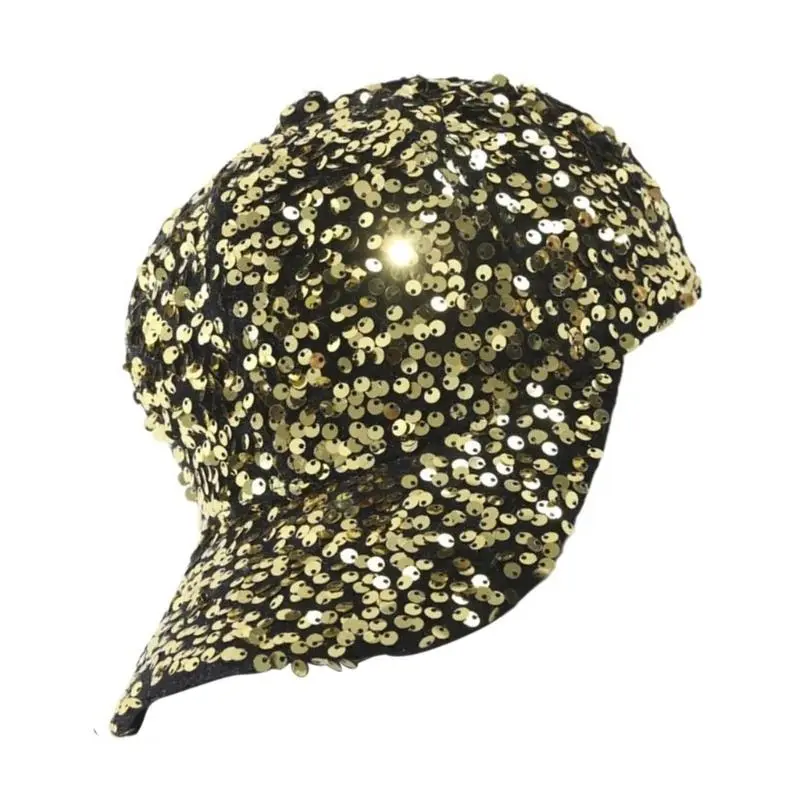 652F Ponytail Trucker Hat with Rhinestones Adjustable Border Hat Breathable Hat for Fashion Enthusiasts